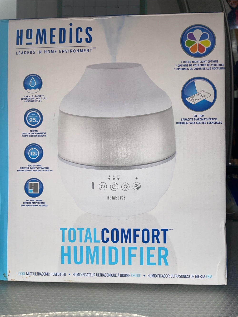 HoMedics Total Comfort Humidifier - Blue and White